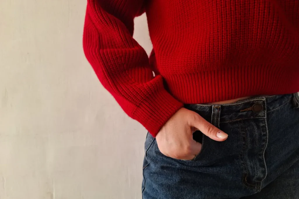 tvättråd för en stickad tröja